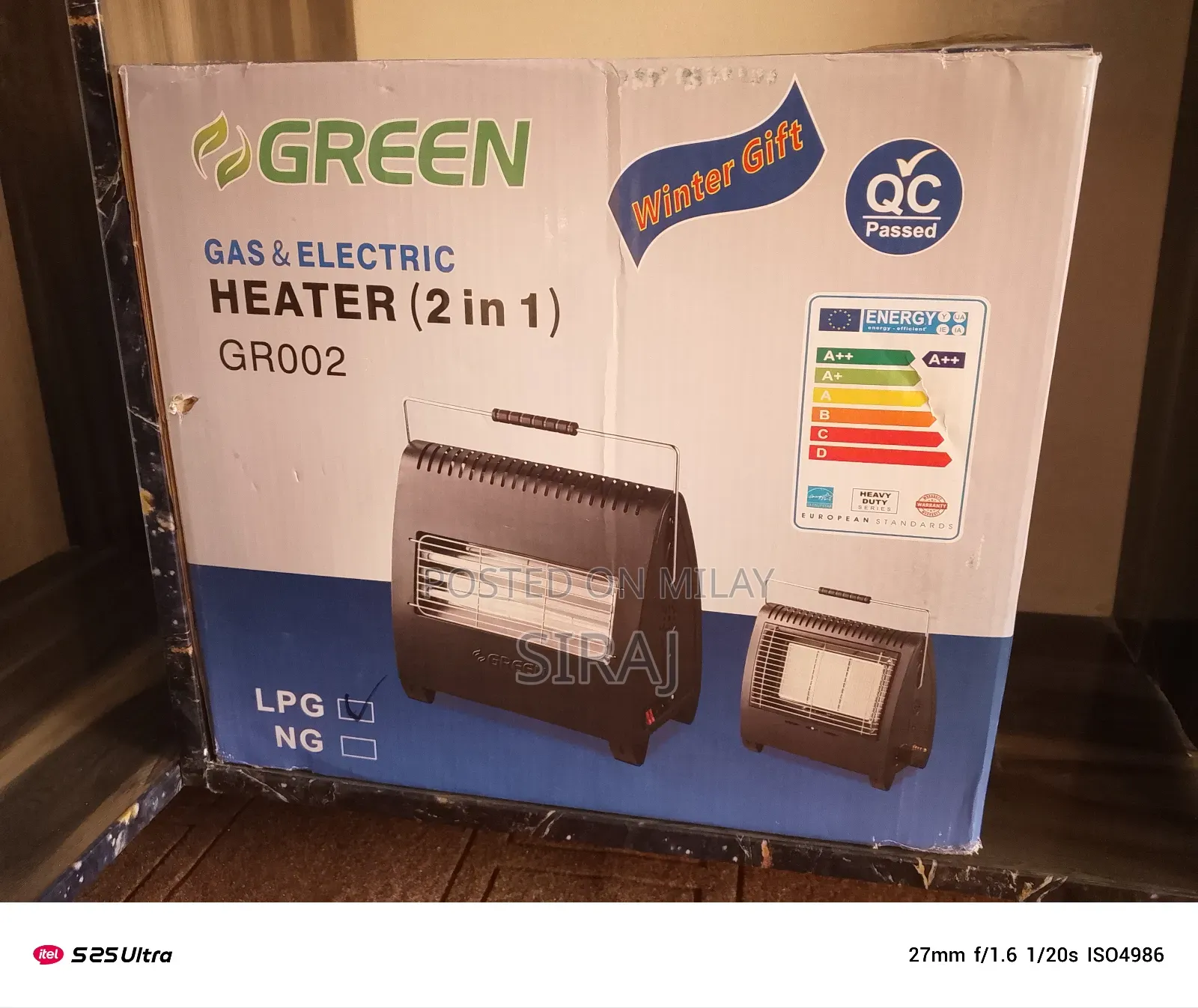 Original Green Heater 2 in 1 Electric Gas
