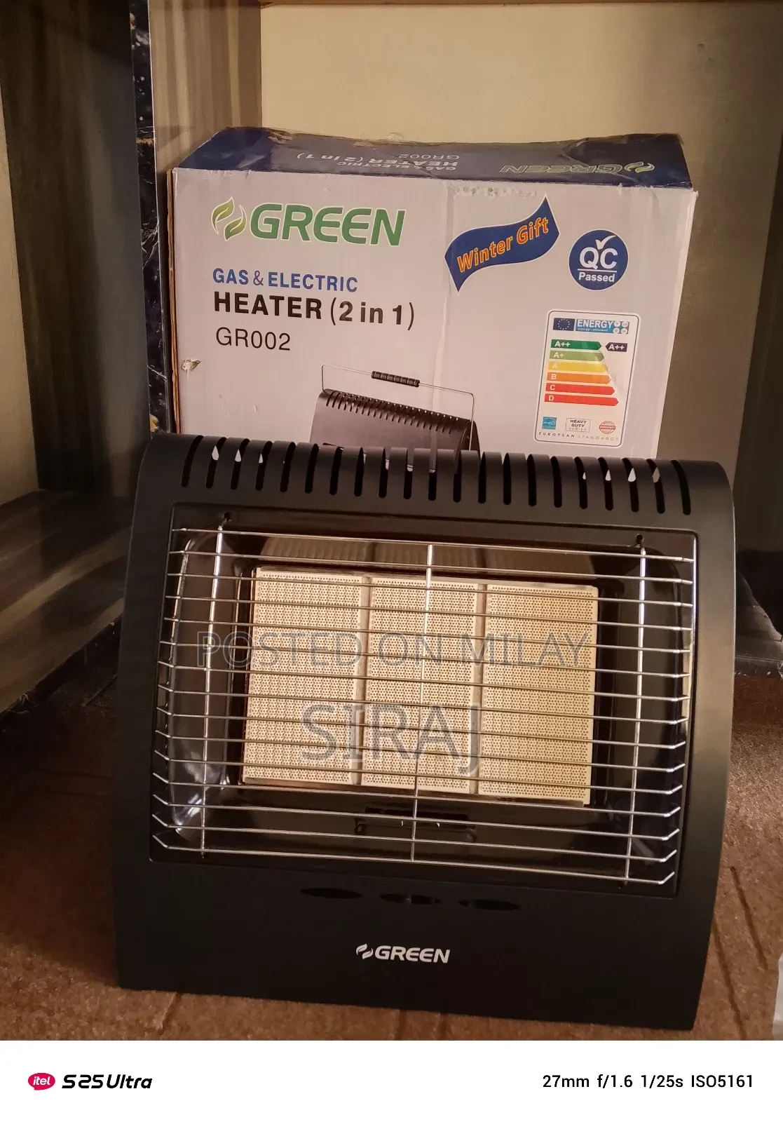 Original Green Heater 2 in 1 Electric Gas