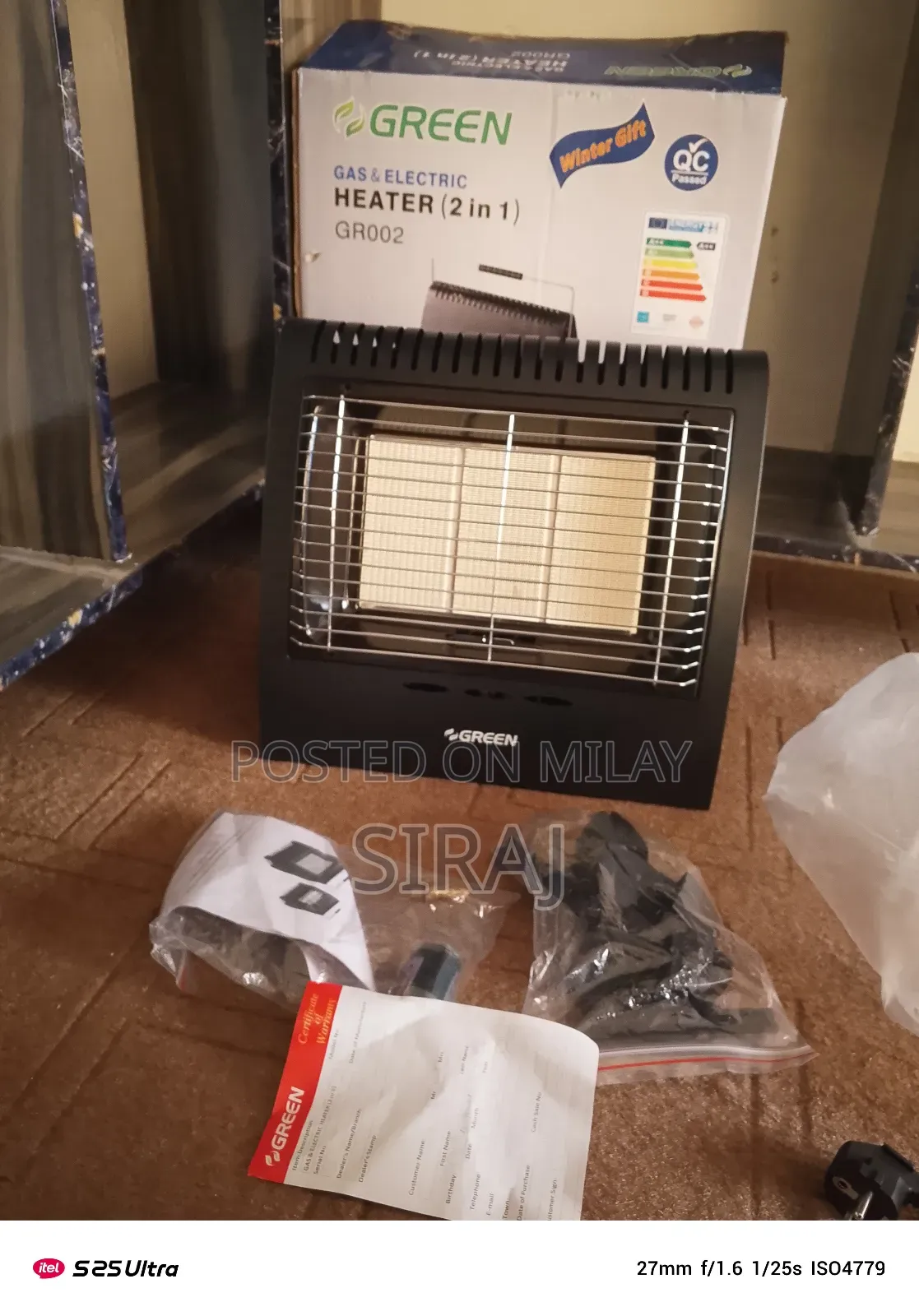 Original Green Heater 2 in 1 Electric Gas