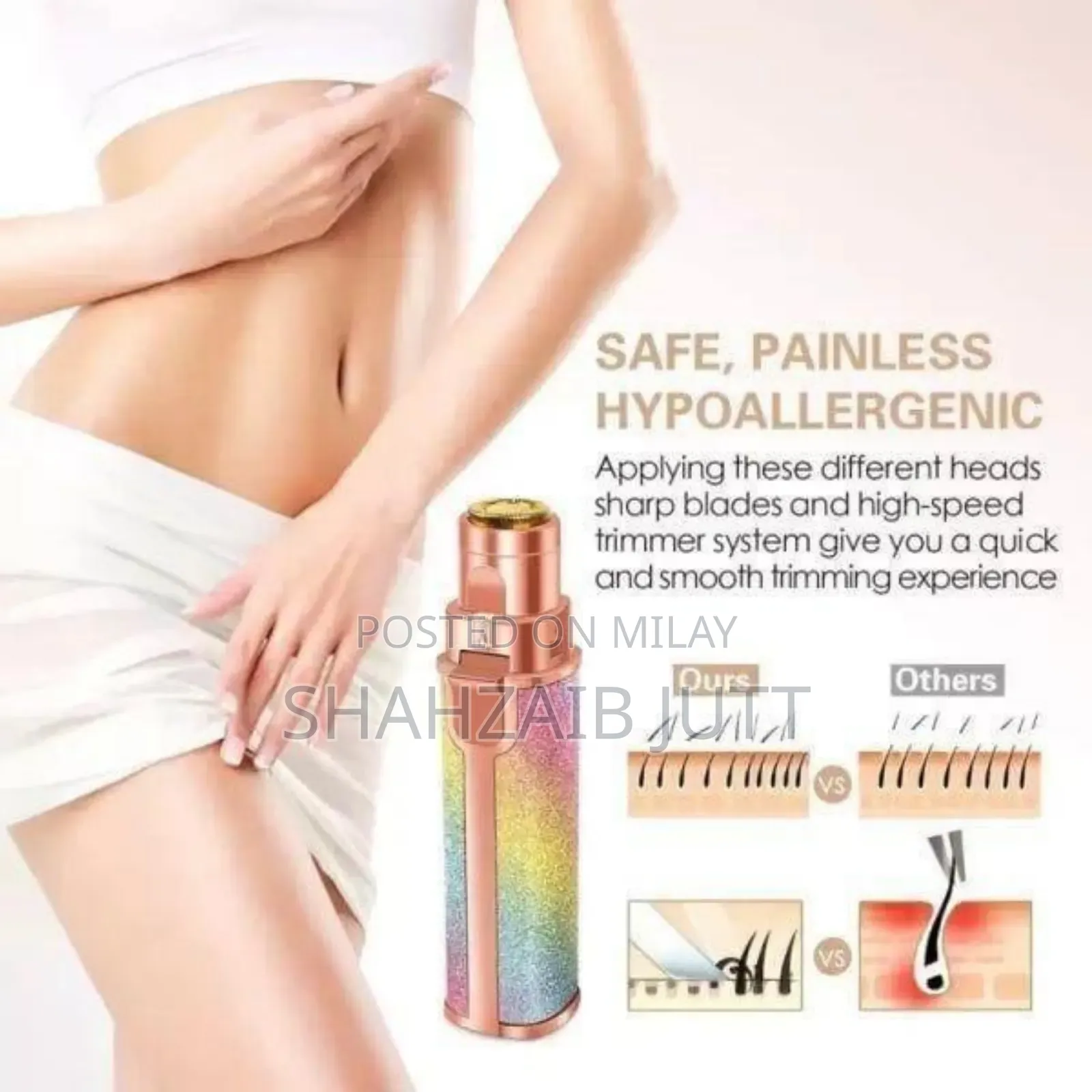 Multicolor Women's Eyebrow Hair Trimmer - 4 PCS