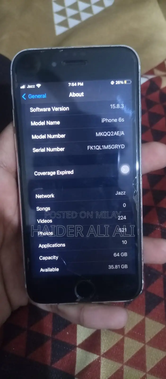 New Apple iPhone 6s 64 GB Gold