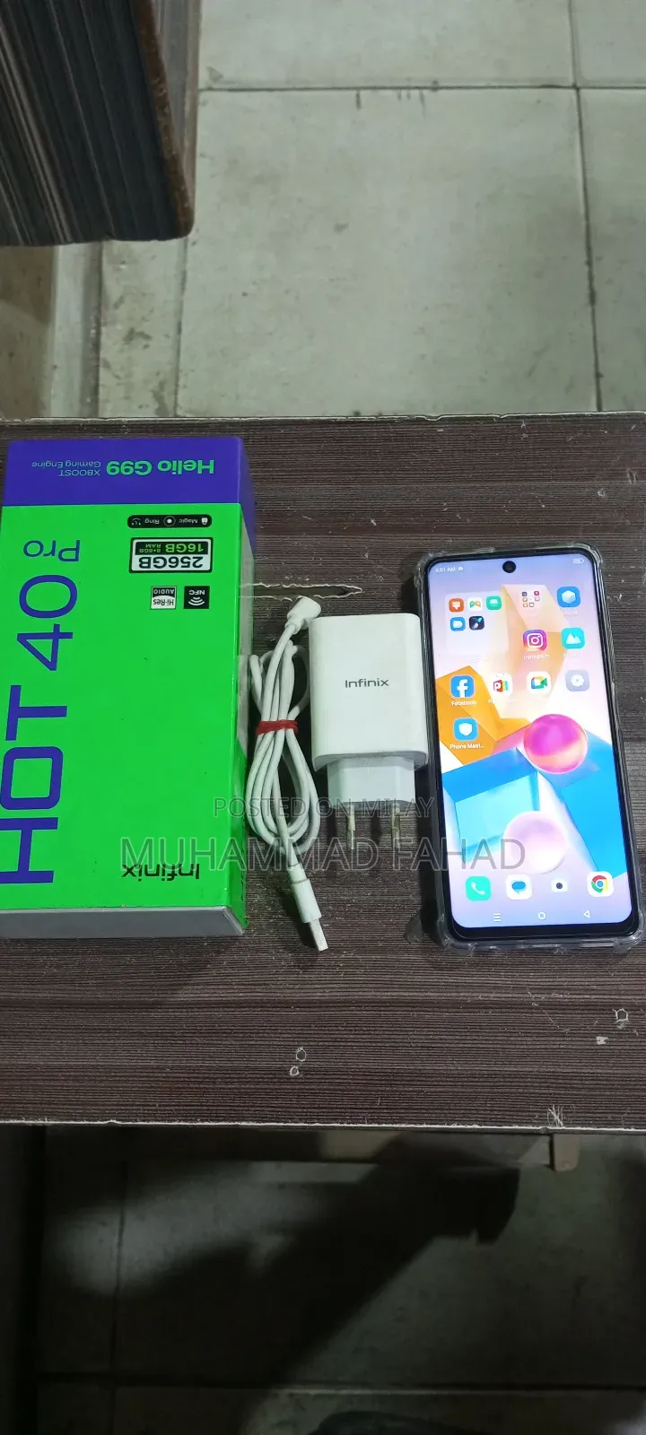 New Infinix Hot 40 Pro 256 GB Black