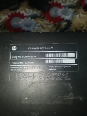 Desktop Computer HP ProDesk 400 G4 8GB Intel Core I3 SSD 128GB