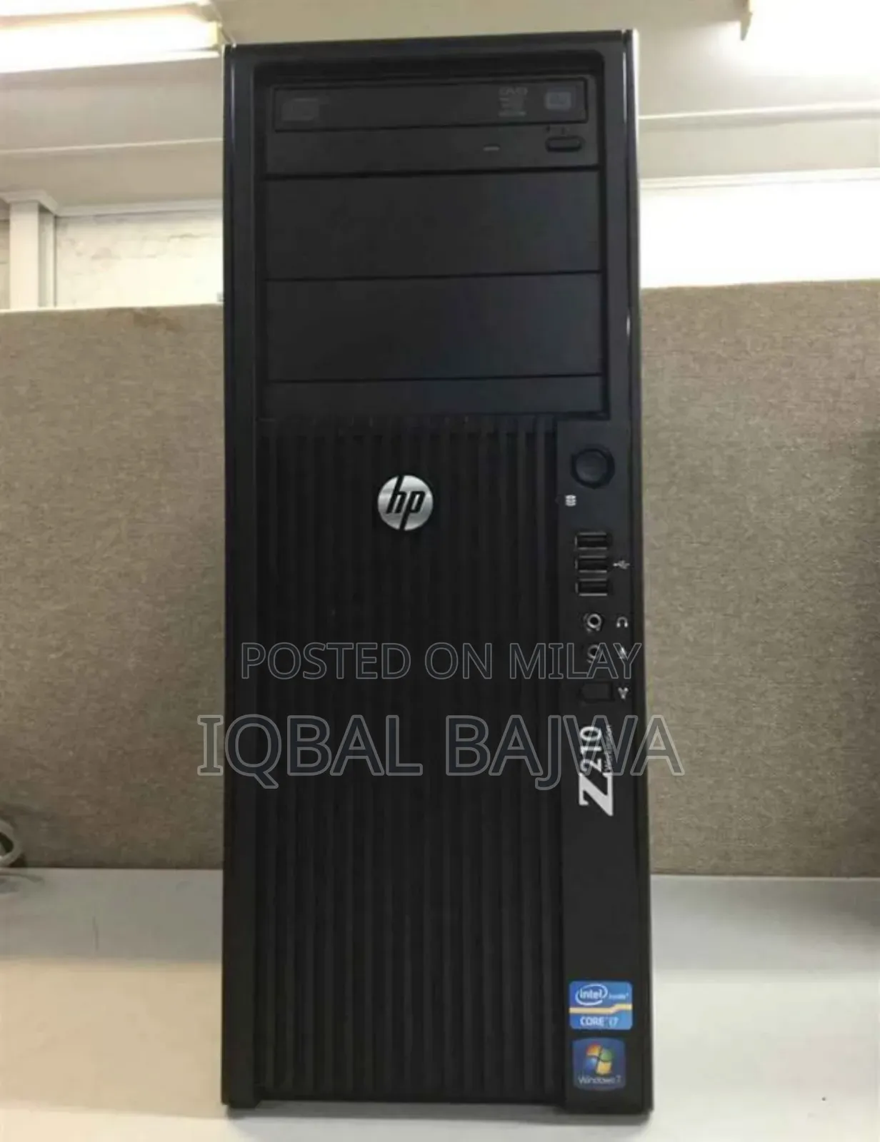 Desktop Computer HP Z210 8GB Intel Core i7 HDD 500GB
