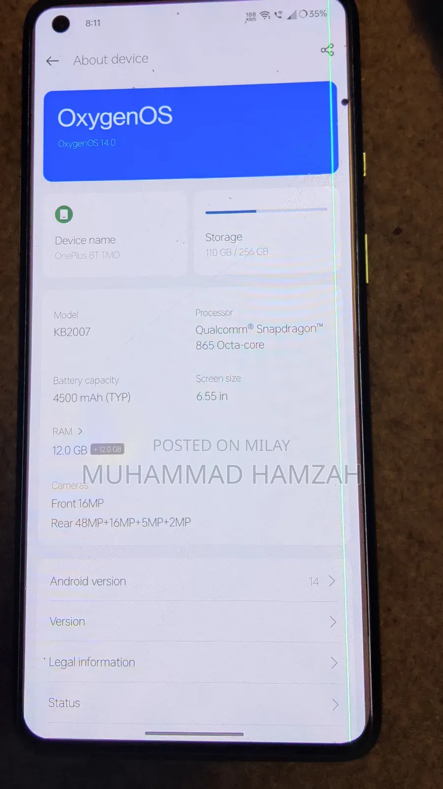 OnePlus 8T 256 GB Green