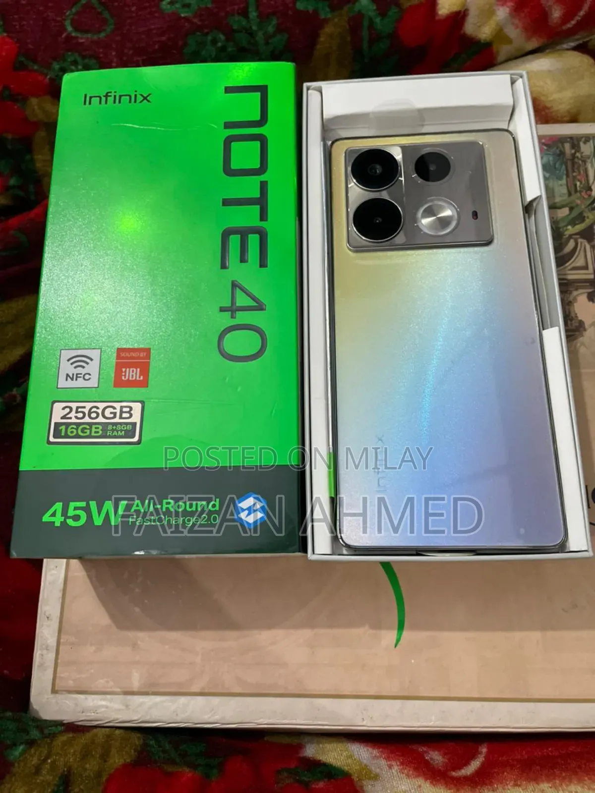 New Infinix Note 40 256 GB Gold