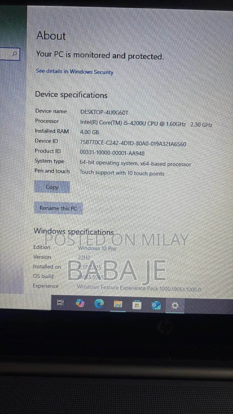 Laptop HP Envy M6 4GB Intel Core I5 SSD 256GB