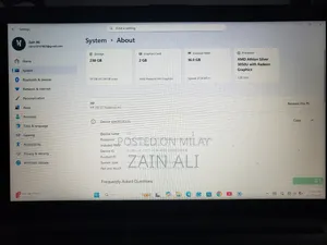 New Laptop HP 250 G7 16GB AMD SSD 256GB