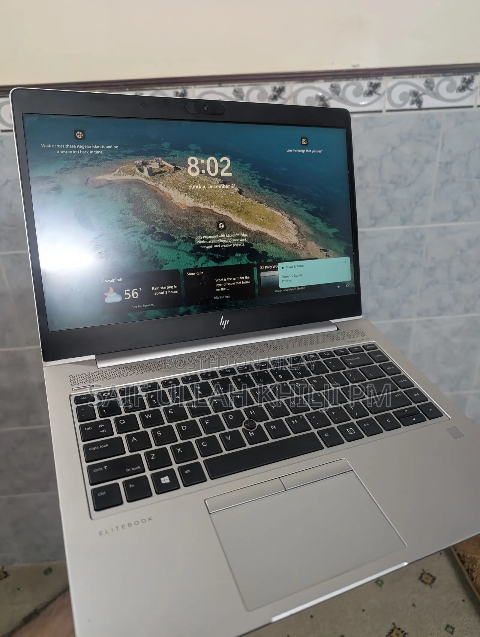 New Laptop HP EliteBook 840 G5 8GB Intel Core I5 SSD 256GB