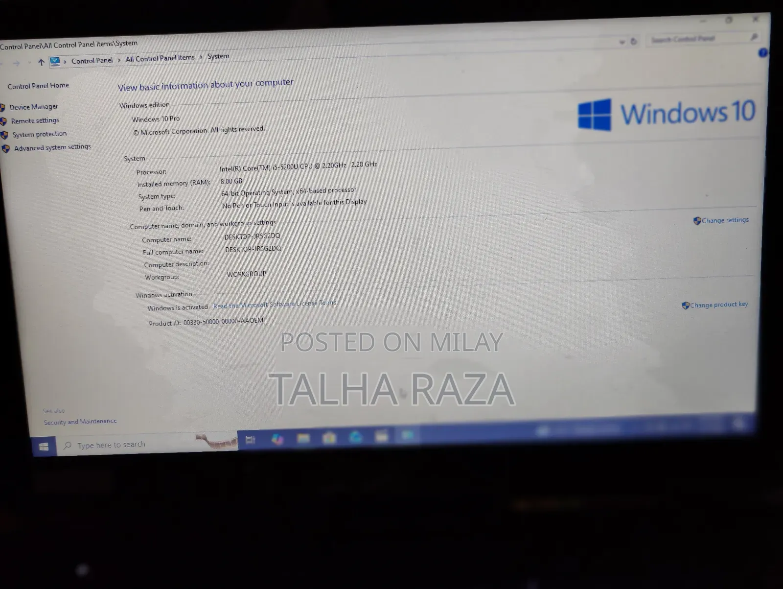 New Laptop HP 14-Dq1025cl 8GB Intel Core I5 SSD 128GB