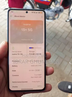 New Realme 13 Pro+ 5G 256 GB Gray