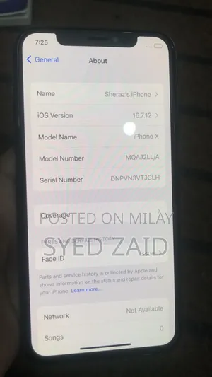 New Apple iPhone X 64 GB Black