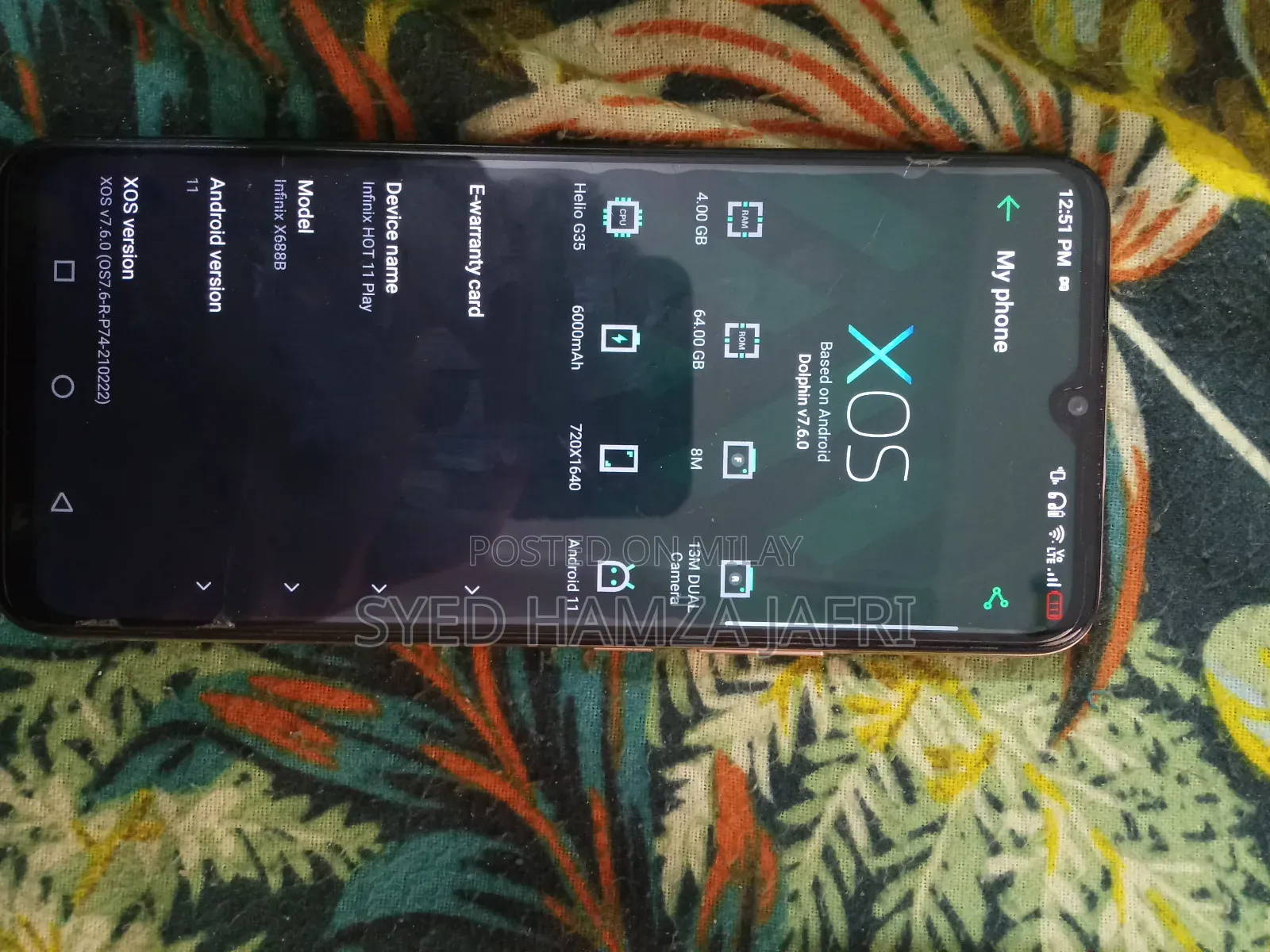 Infinix Hot 11 Play 64 GB Gold