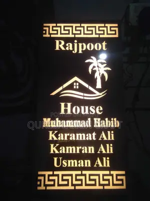 3d Signboards-calligraphy-house Name Plates-neon Lights-company Logo
