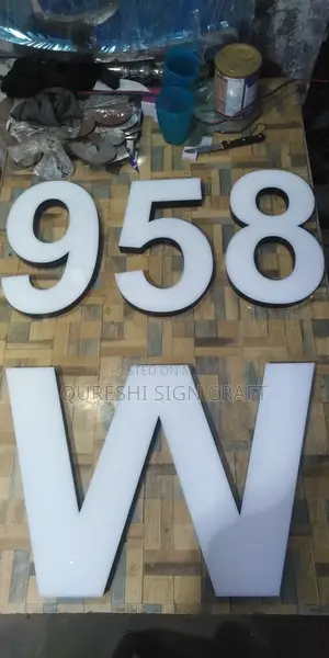 3d Signboards-calligraphy-house Name Plates-neon Lights-company Logo