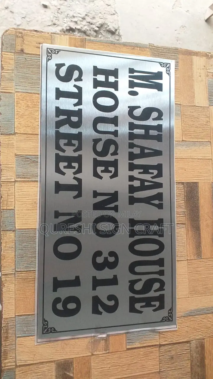 3d Signboards-calligraphy-house Name Plates-neon Lights-company Logo