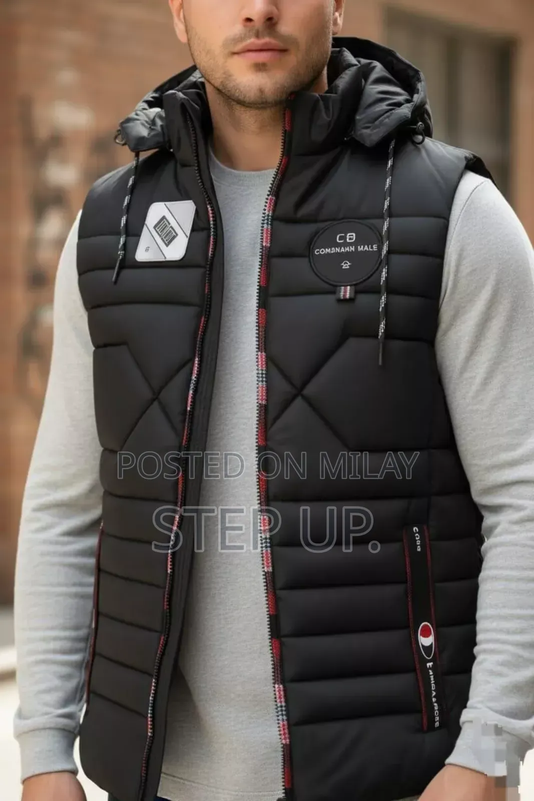Men Parachute Sleeveless Puffers