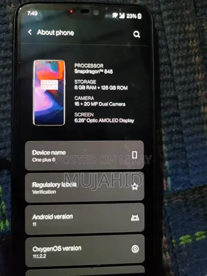 OnePlus 6 128 GB Black