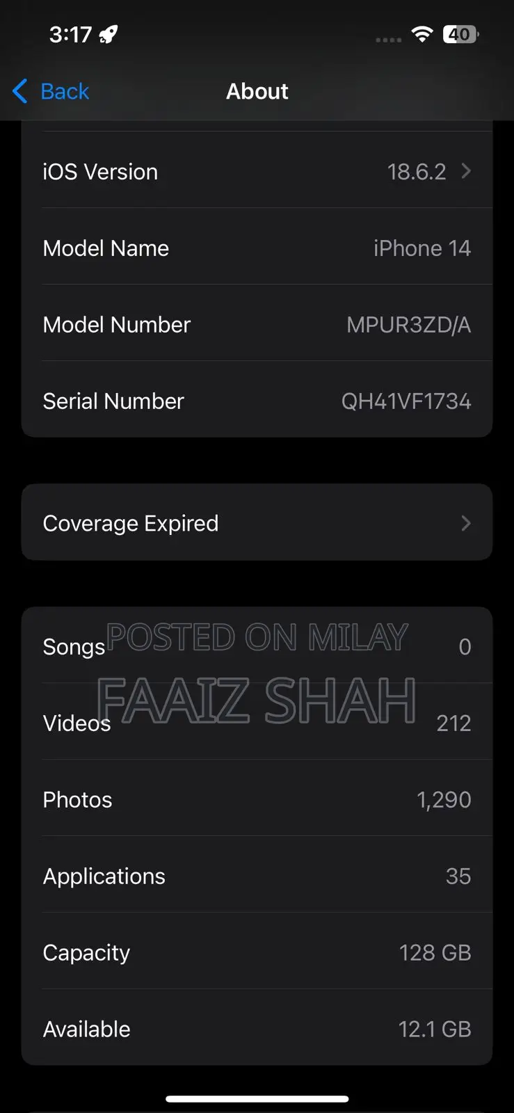 Apple iPhone 14 128 GB White