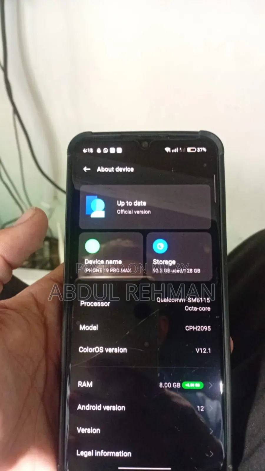 Oppo F17 128 GB Orange