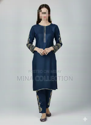 2pcs Ladies Eid Silk Suit