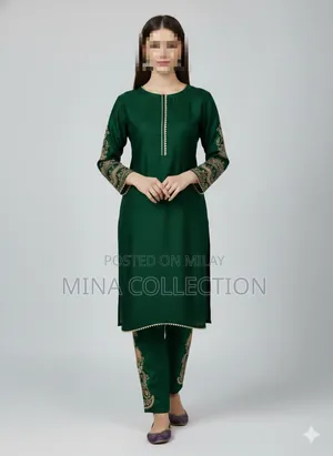2pcs Ladies Eid Silk Suit