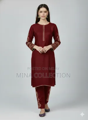 2pcs Ladies Eid Silk Suit