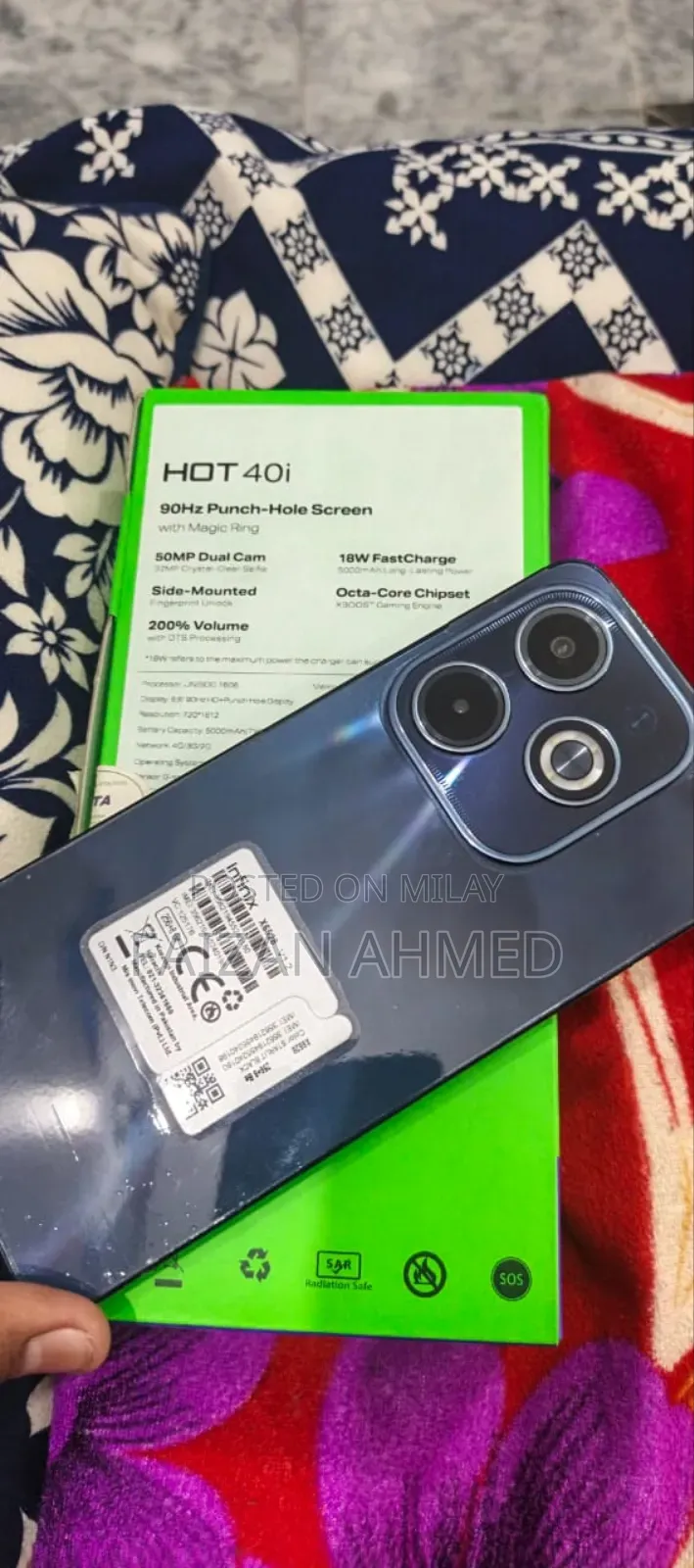 New Infinix Hot 40i 256 GB Blue