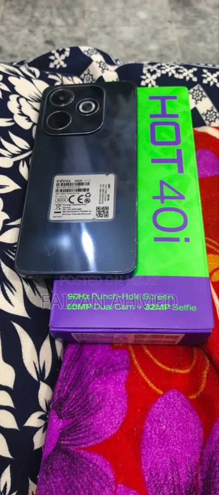 New Infinix Hot 40i 256 GB Blue