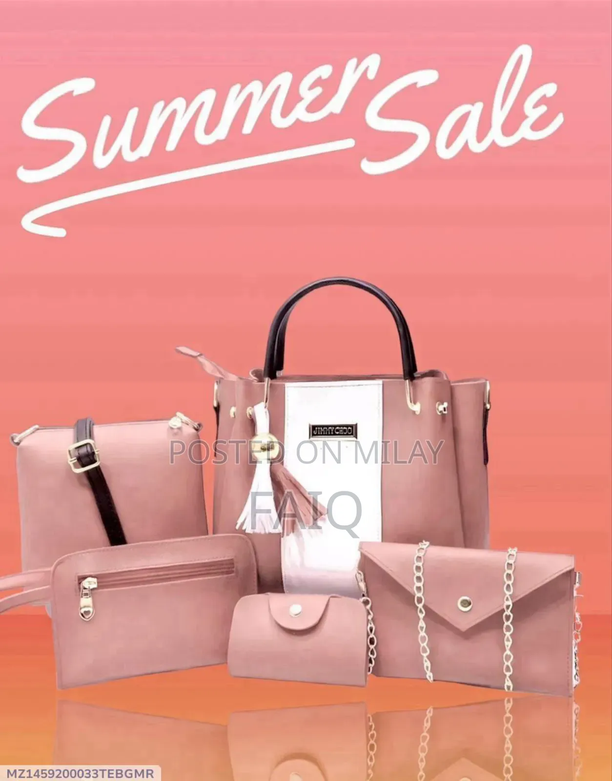 Girls Rexine Bags Set-5 PCS