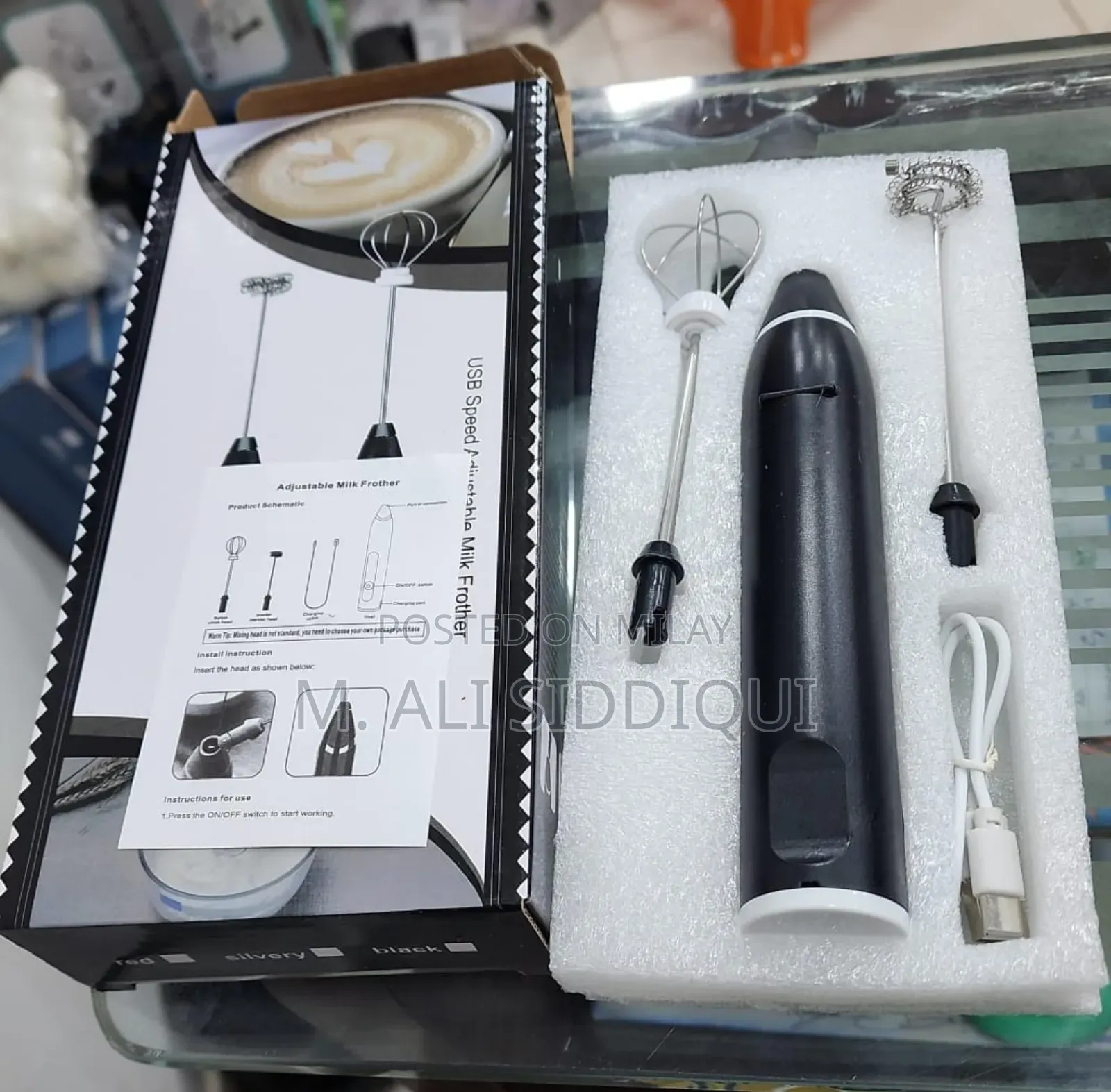 2 in 1 Rechargeable Coffee Beater Big Size