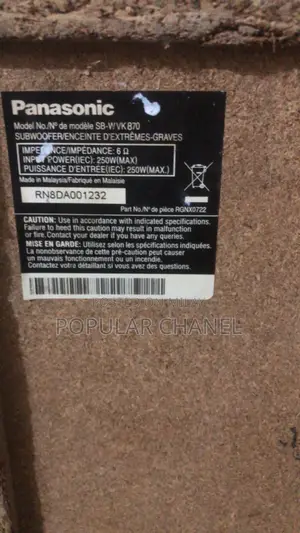 Panasonic 10 Inch Basr