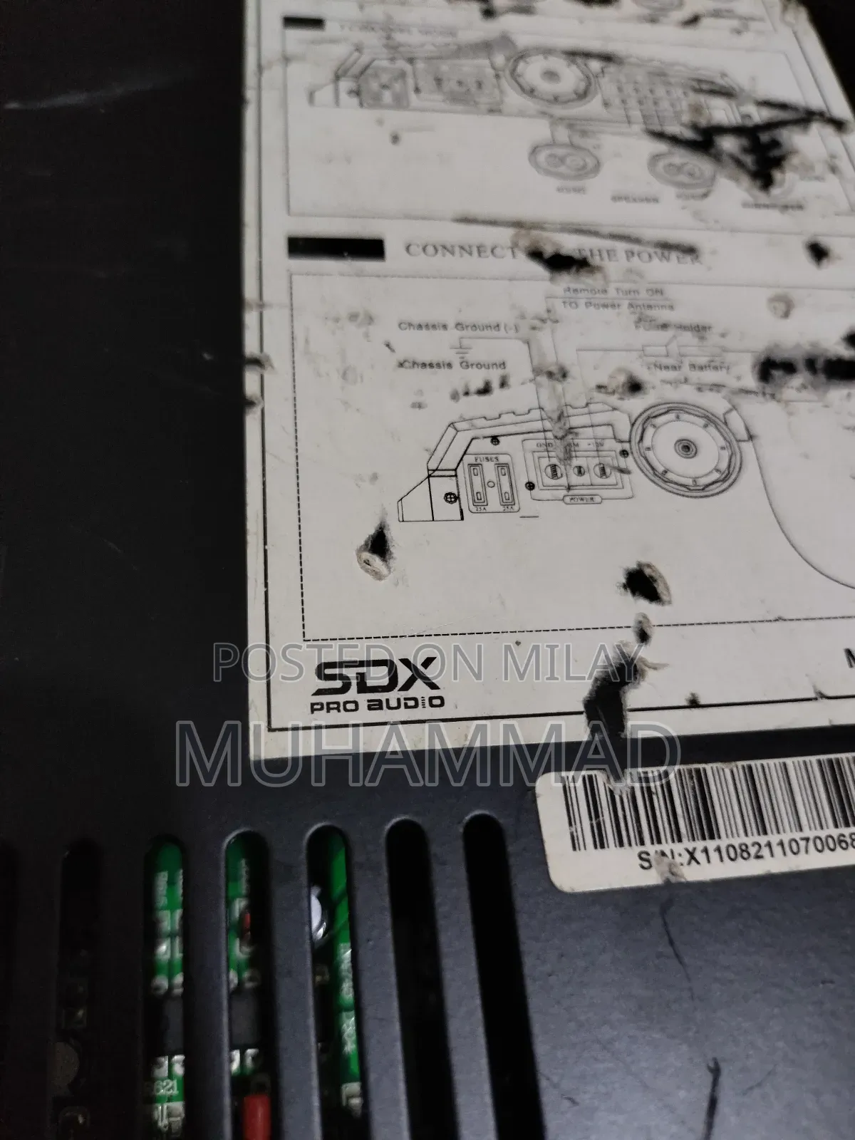 SDX Pro Audio Ap09512 Car Amplifier 5 Channel Made in Usa