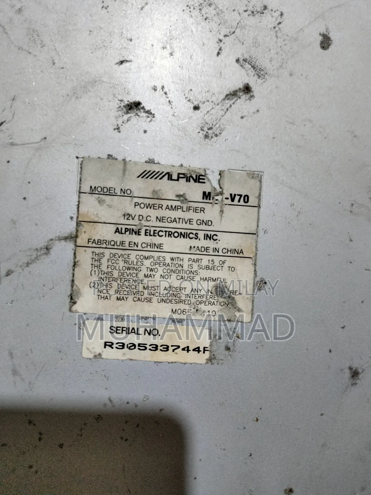 Alpine MRX-V70 Car Amplifier 5 Channel