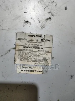 Alpine MRX-V70 Car Amplifier 5 Channel