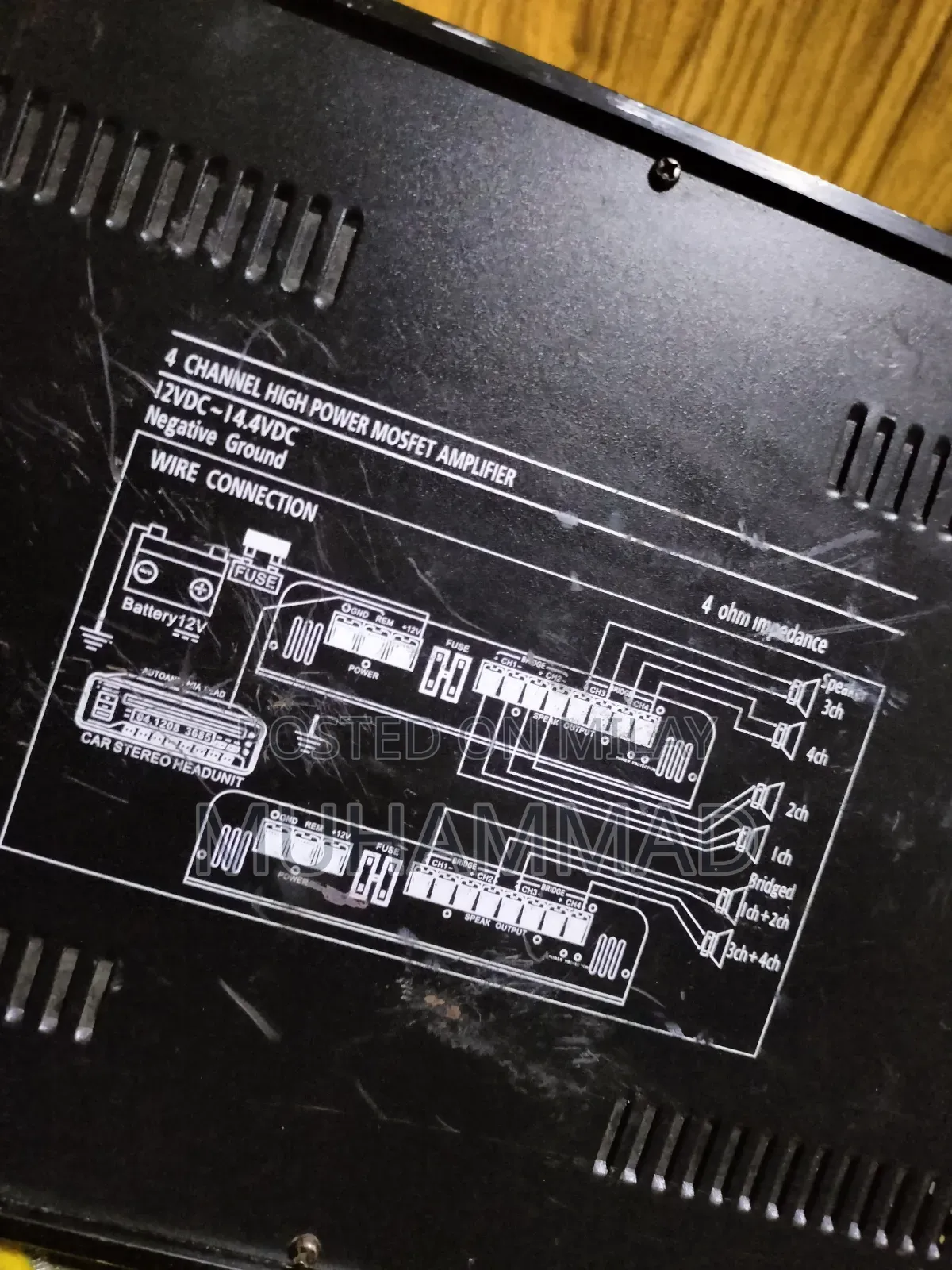 K-1500.4 Car 4 Channel Amplifier