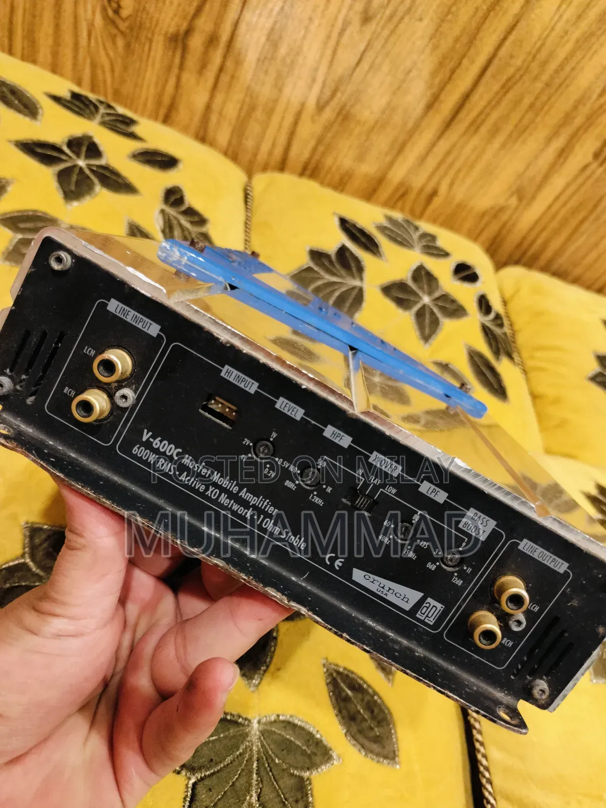 Crunch Usa V600c Drive Series 600 RMS Amp 1 Ohm Stable Amp Made in Usa