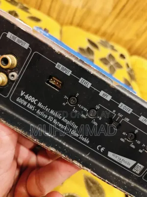 Crunch Usa V600c Drive Series 600 RMS Amp 1 Ohm Stable Amp Made in Usa