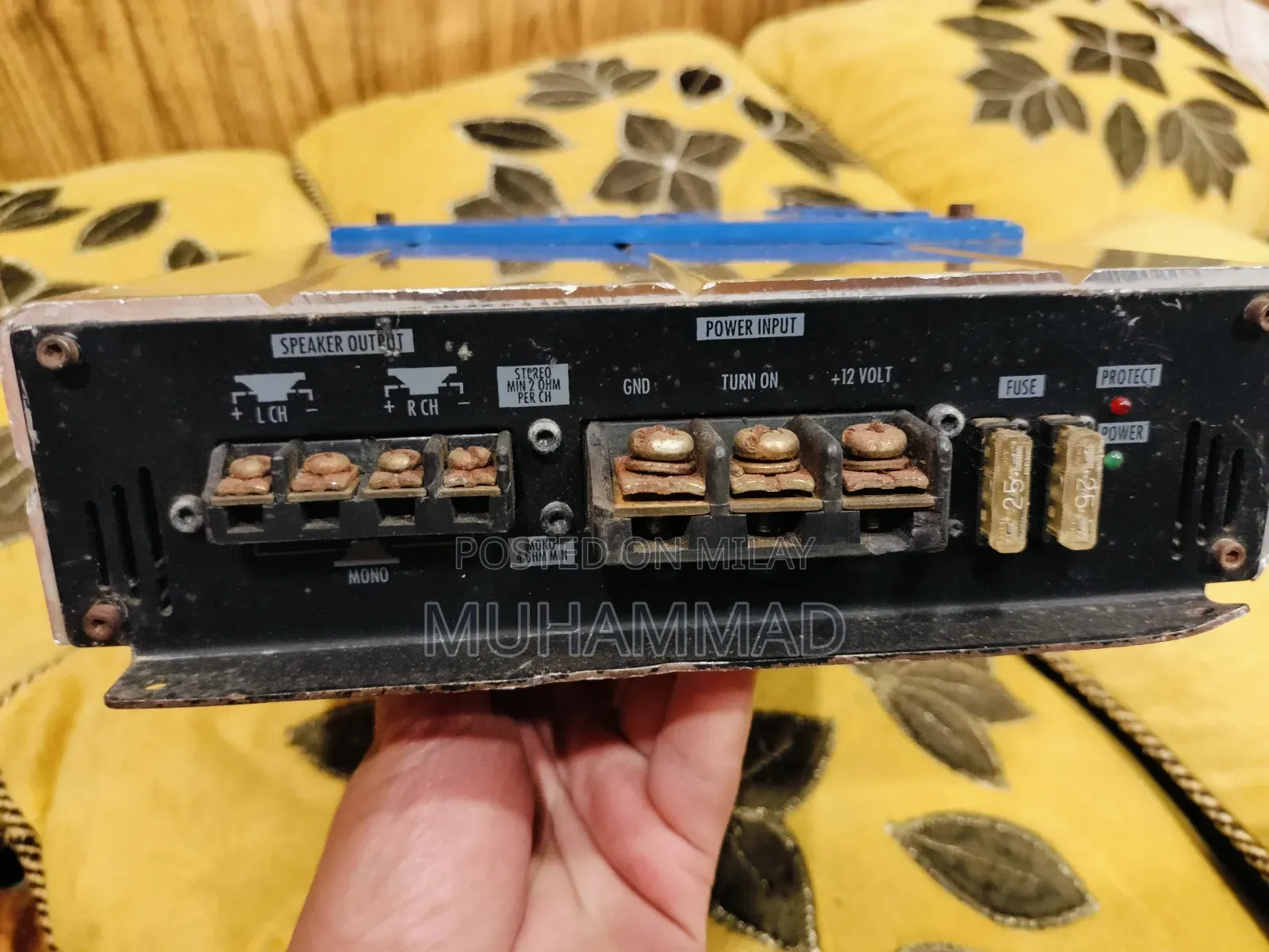 Crunch Usa V600c Drive Series 600 RMS Amp 1 Ohm Stable Amp Made in Usa