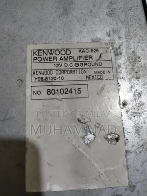 Kenwood Kac-626 2 Channel Car Amp Made in Mexico Not Repair Not Open