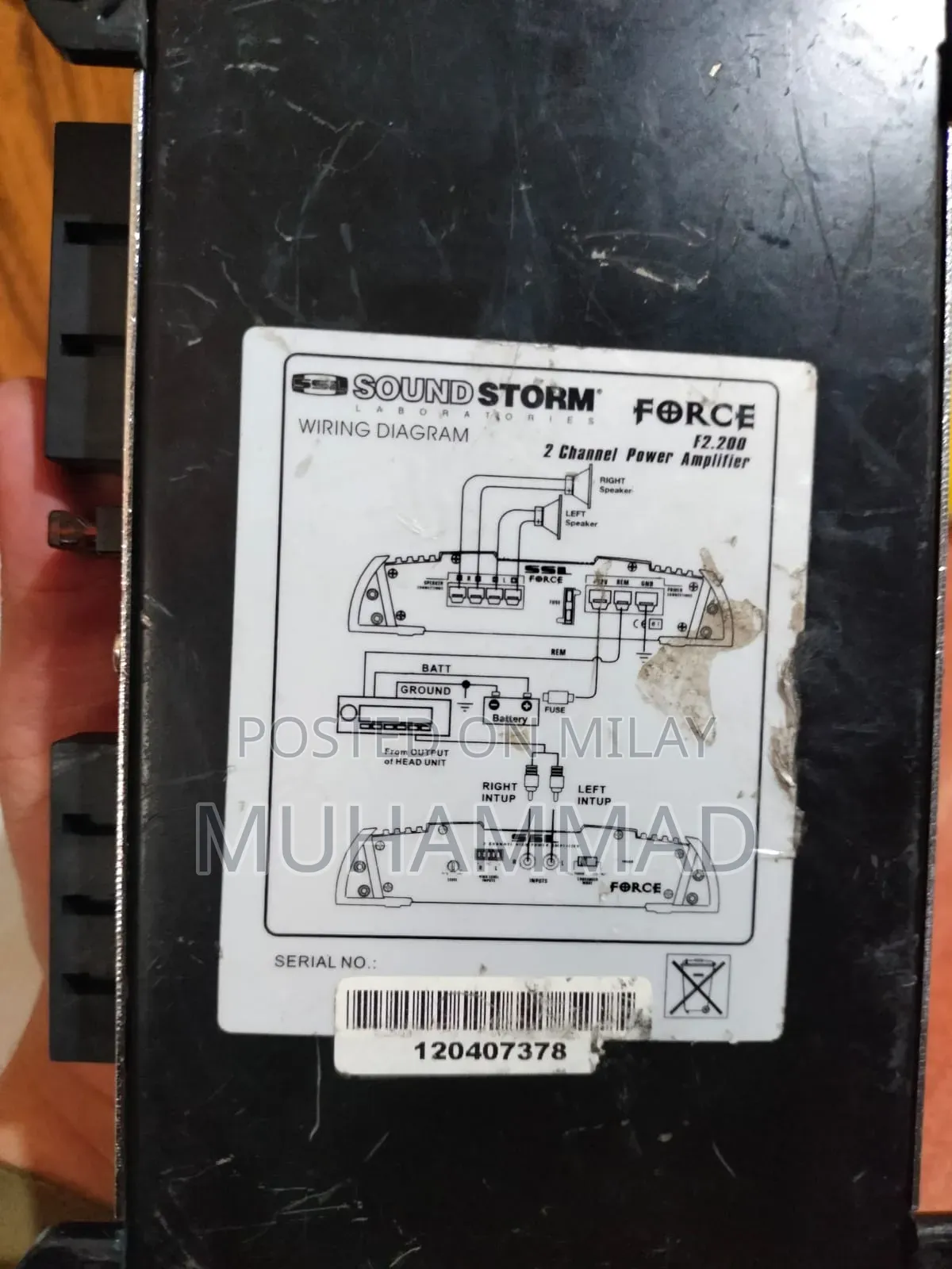 Sound Storm SSL F2.200 Force Series 2 Channel Car Amp Made in Usa