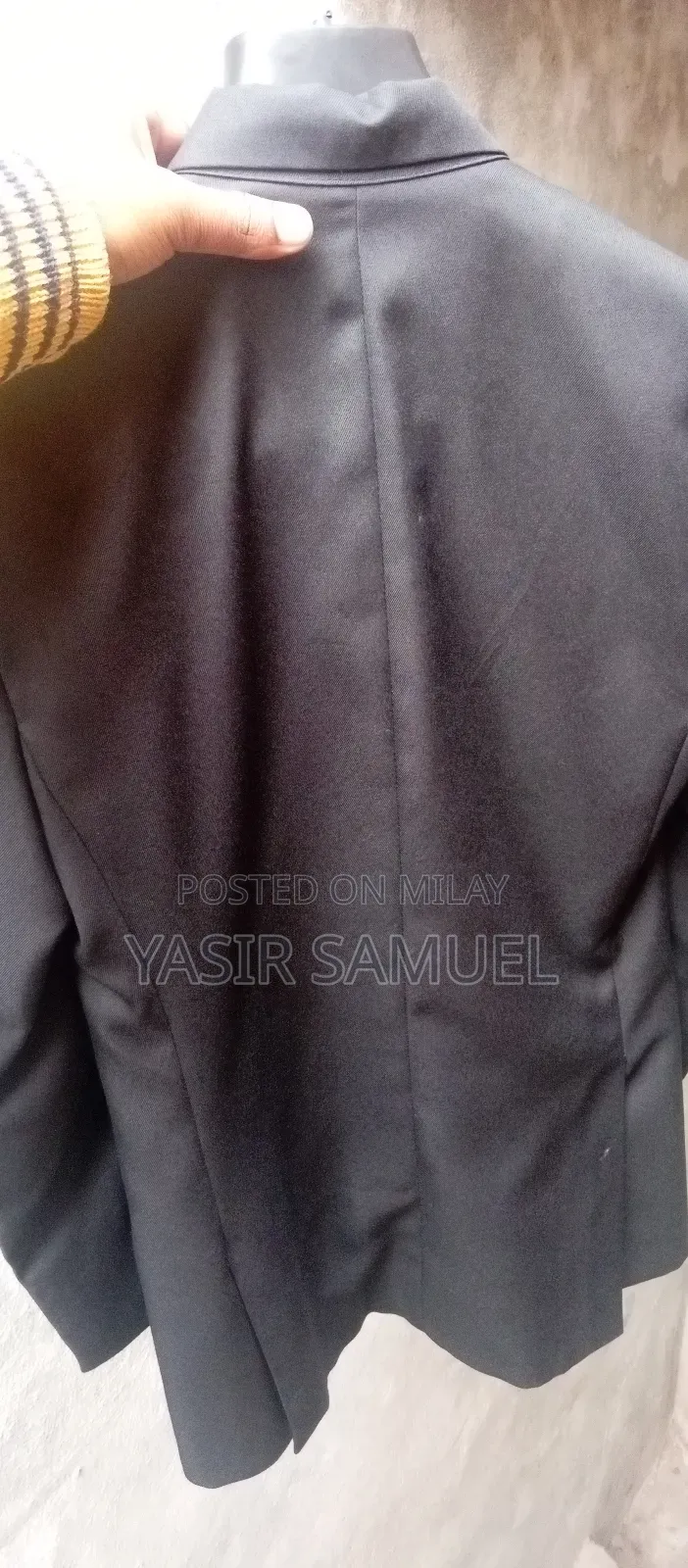 Double Press Black Pent Coat