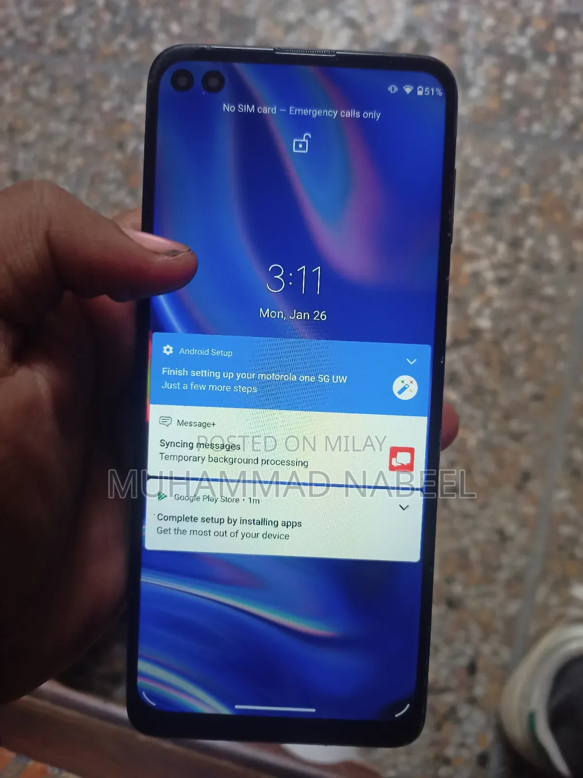 Motorola One 5G 128 GB Blue