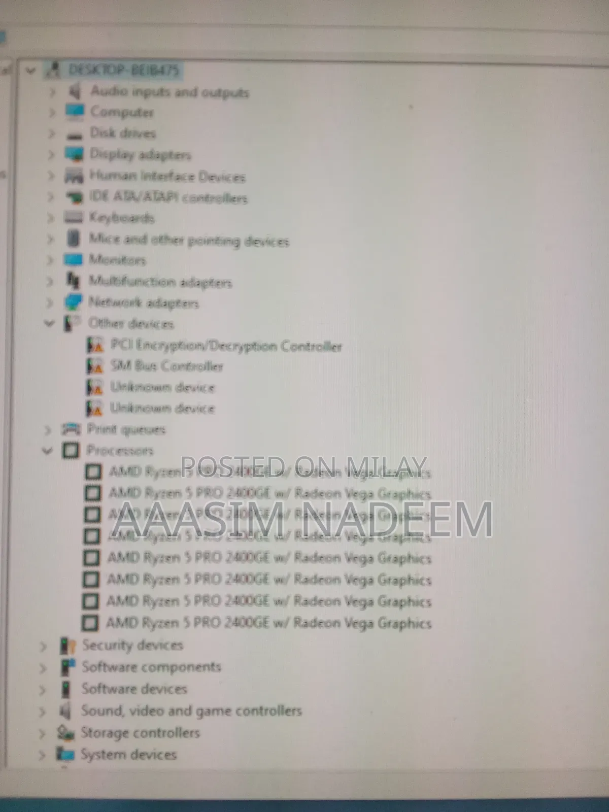 New Desktop Computer HP 200 G4 8GB AMD Ryzen 5 SSD 128GB
