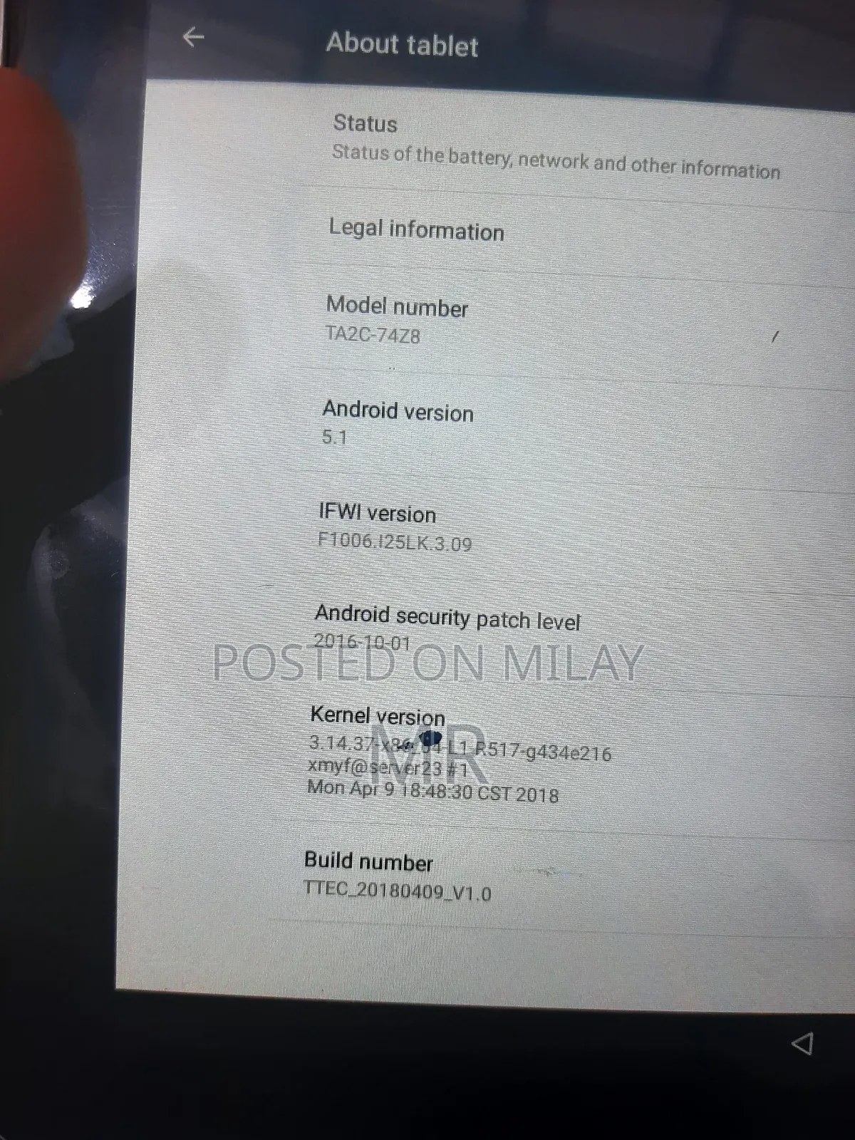 New Tablet 32 GB Gray