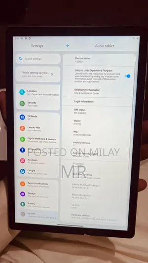 New Lenovo Tab 6 64 GB White