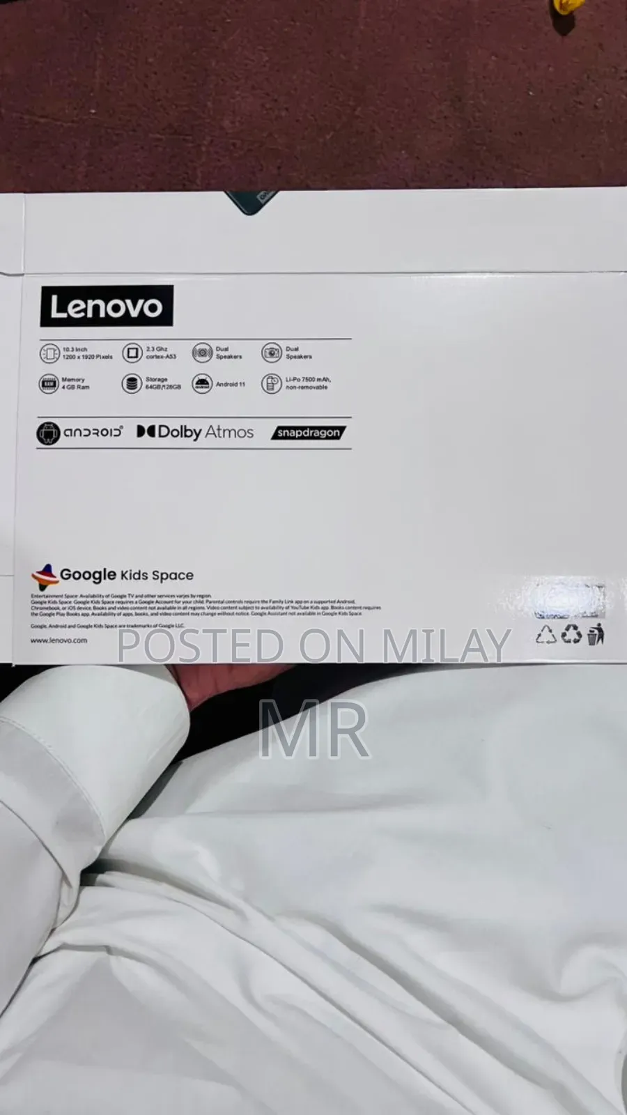 New Lenovo Tab 6 64 GB White