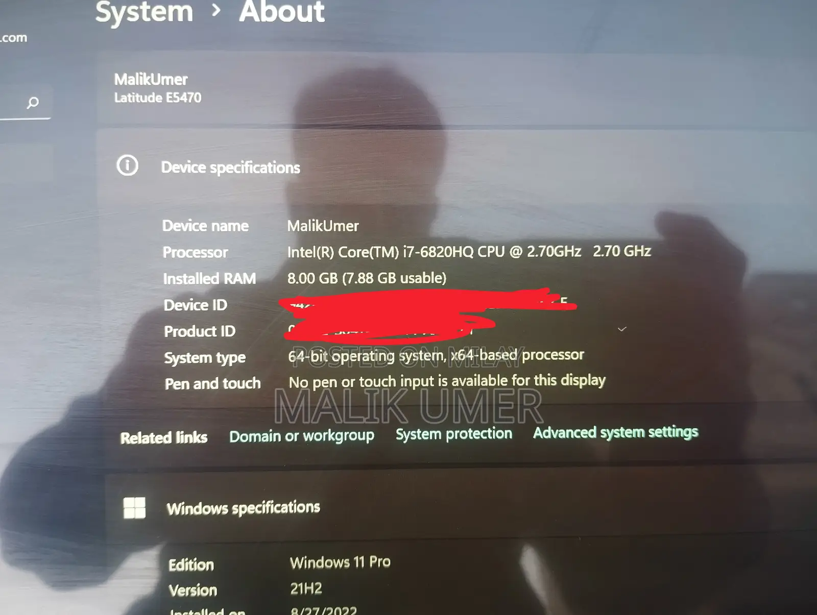 New Laptop Dell Latitude E5400 8GB Intel Core I7 SSD 250GB