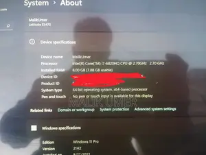 New Laptop Dell Latitude E5400 8GB Intel Core I7 SSD 250GB