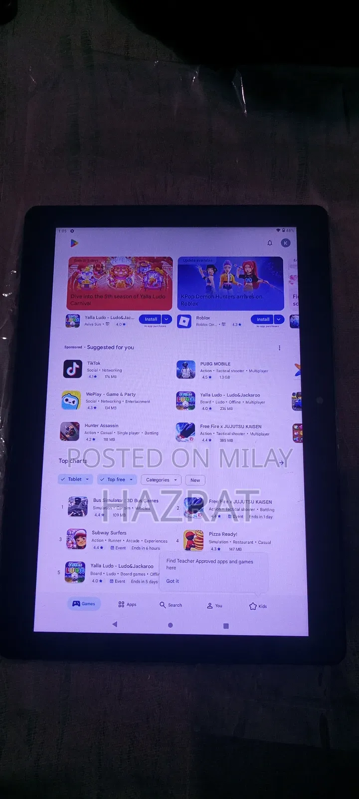 New Tablet 32 GB Black